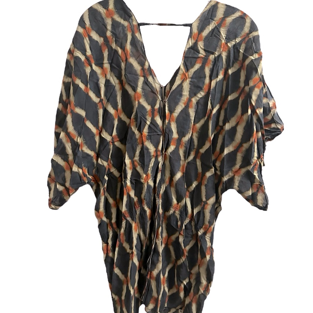 FIGUE Geometric Patterned Kaftan Blouse sz. S